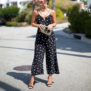 TopShop Jumpsuit Polka Dot - Size 8